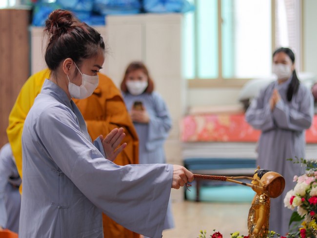 The Vesak great ceremony at Duoc Su Temple, Incheon City, South Korea
